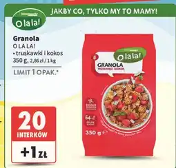 Intermarche Granola truskawki kokos O La La! oferta