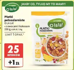 Intermarche Płatki pełnoziarniste z owocami i kokosem O La La! oferta