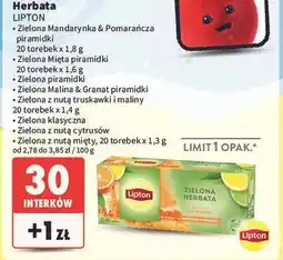 Intermarche Herbata mint Lipton Clear Green oferta