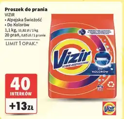 Intermarche Proszek do prania alpejska świeżość Vizir oferta