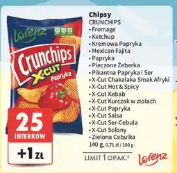 Intermarche Chipsy zielona cebulka Crunchips oferta