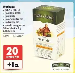 Intermarche Herbata na zdrowe gardło Big-Active Zioła Mnicha oferta