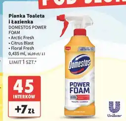 Intermarche Spray do czyszczenia citrus blast Domestos Power Foam oferta