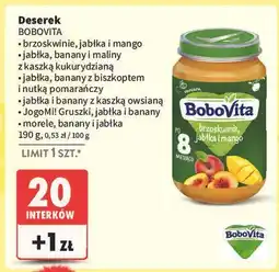 Intermarche Deserek gruszki jabłka i banany Bobovita Jogomi! oferta