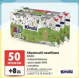 Intermarche Chusteczki wilgotne ultra sensitive Cleanic Kindii oferta