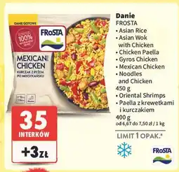 Intermarche Paella danie z krewetkami po hiszpańsku Frosta oferta