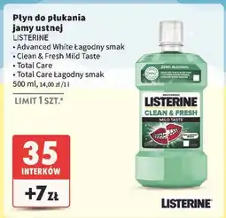 Intermarche Płyn do płukania extra mild Listerine Total Care oferta
