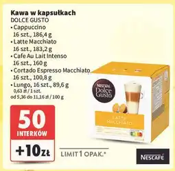 Intermarche Kawa lungo Nescafe Dolce Gusto oferta