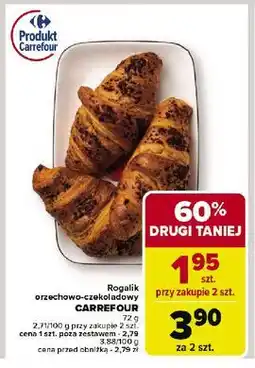 Carrefour Rogalik orzechwo-czekoladowy Carrefour oferta
