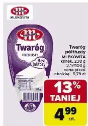 Carrefour Twaróg półtłusty bez laktozy Mlekovita oferta