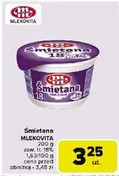Carrefour Śmietana polska bez laktozy 18 % Mlekovita oferta