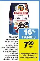 Carrefour Ciastka orety Malu Food oferta