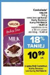 Carrefour Czekolada mleczna Valor oferta