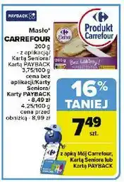 Carrefour Masło bez laktozy Carrefour Extra oferta