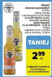 Carrefour Napój musujące jabłko i cytryna Bracia Sadownicy oferta