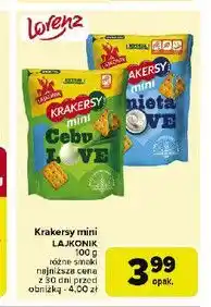 Carrefour Krakersy cebulove Lajkonik Mini oferta