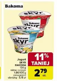 Carrefour Jogurt truskawkowy Bakoma Skyr oferta