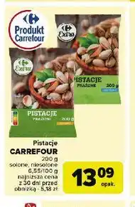 Carrefour Pistacje niesolone Carrefour oferta