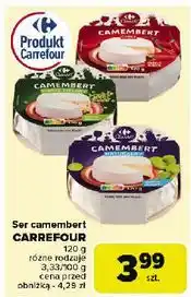 Carrefour Ser camembert z pieprzem kolorowym Carrefour oferta