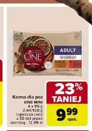 Carrefour Karma dla psa mini kurczak i wołowina Purina One oferta