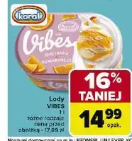 Carrefour Lody śmietanka i pomarańcza Koral Vibes oferta