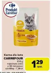 Carrefour Karma dla kota z kurczakiem sterilized Carrefour Companino oferta