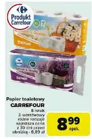 Carrefour Papier toaletowy rumiankowy Carrefour Essential oferta