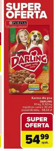 Carrefour Karma dla psa mięso-warzywa Purina Darling oferta