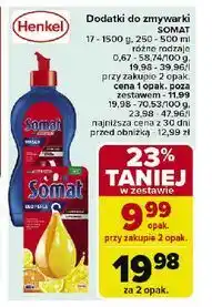 Carrefour Nabłyszczacz do zmywarki Somat Rinser + Extra-Dry Effect oferta