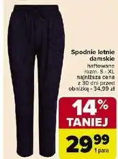 Carrefour Spodnie damskie letnie s-xl oferta