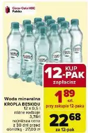Carrefour Woda niegazowana Kropla Beskidu oferta
