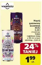 Carrefour Napój tropical guava Mizu Guarana oferta