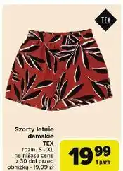 Carrefour Szorty damskie s-xl Tex oferta
