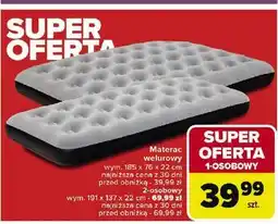 Carrefour Materac flokowany 2-osobowy 191 x 137 22 cm oferta