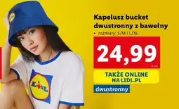 Lidl Kapelusz bucket dwustronny z bawełny oferta