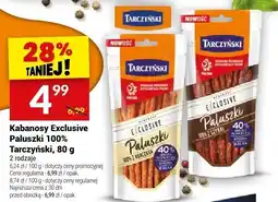 Twój Market Kabanosy Exclusive Paluszki 100% 80 g Tarczyński oferta
