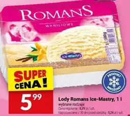 Twój Market Lody Romans Ice-Mastry 1l oferta