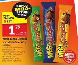 Twój Market Wafle Mega Grześki w czekoladzie 48g oferta