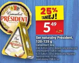 Twój Market Ser naturalny Président 120-125g oferta