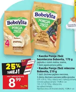 Twój Market Kaszka Porcja Zbóż mleczna Bobovita 210g oferta