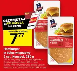 Twój Market Hamburger w bułce wieprzowy, 2 szt. Konspol, 280 g oferta