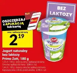 Twój Market Jogurt naturalny bez laktozy Primo Zott 180g oferta