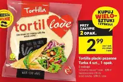 Twój Market Tortilla placki pszenne Turka 4 szt., 1 opak oferta