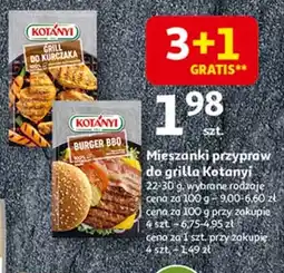 Auchan Mieszanka przypraw burger bbq Kotanyi oferta