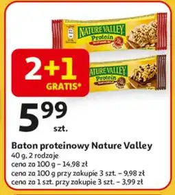 Auchan Baton proteinowy z orzechami i czekoladą NATURE VALLEY oferta
