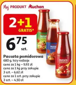 Auchan Passata pomidorowa rustica Auchan różnorodne (logo czerwone) oferta