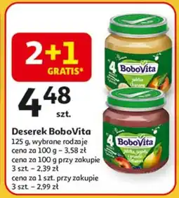 Auchan Deser jabłka-jagody-gruszki williamsa Bobovita oferta
