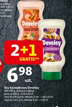 Auchan Sos czosnkowy Develey oferta