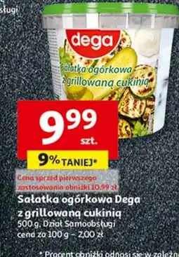 Auchan Sałatka ogórkowa z grillowaną cukinią Dega oferta