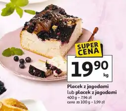 Auchan Placek z jagodami oferta
